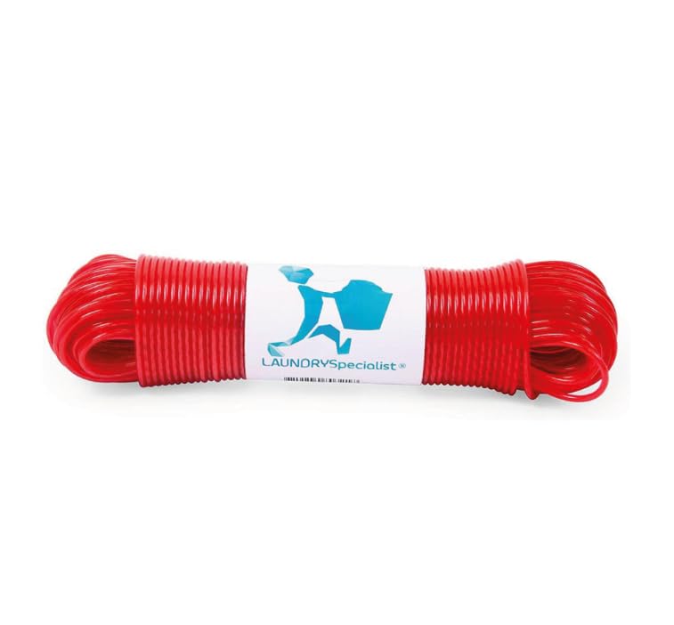 Stendibiancheria Da Esterno 50 Metri Con Anima In Acciaio E Rivestimento PVC, Corda Antistrappo Per Giardino, Campeggio E Viaggi, Colore Blu