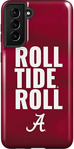 Skinit Pro Phone Case Compatible with Galaxy S21 FE - Officially Licensed University of Alabama Basketball Wood Design