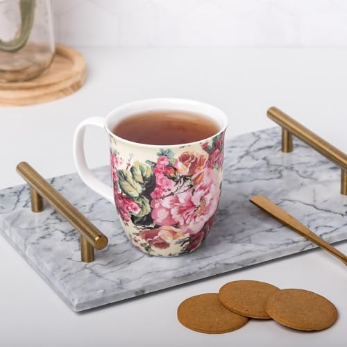 Taza McIntosh Chintz Rose Bouquet de porcelana fina 375 ml miniatura 3