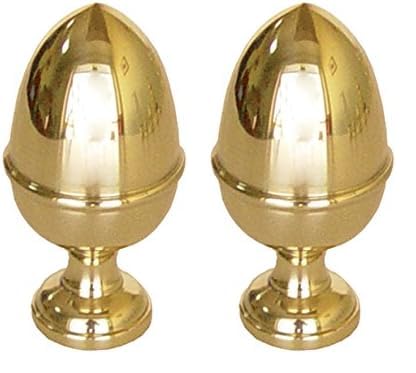 Imex El Zorro 76210 - Remate (Bola Brillo, Forma de piña, 35 x 75 mm) (Paquete de 2)