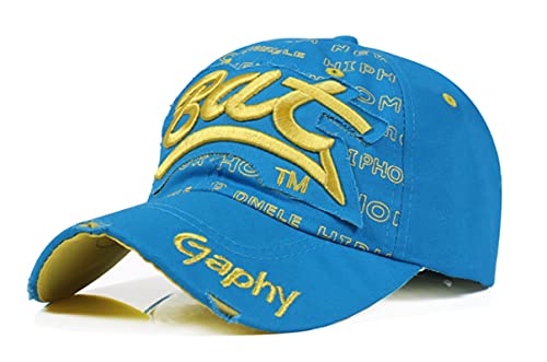 Gorra De Beisbol Sombrero con Letras Gorro De Algodón Bordado Gorra De Béisbol con Hebilla Sombrero para La Espalda Sombrero De Hip Hop para Hombres Y M