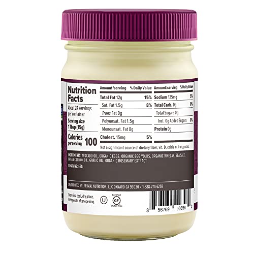 Primal Kitchen Garlic Aioli Mayo Made With Avocado Oil, Whole30 Approved, Certified Paleo, And Keto Certified, 12 Ounces #TOP1