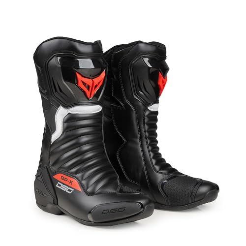Image of DSG Gp-x Riding Boot-Black Red-(Size-10)