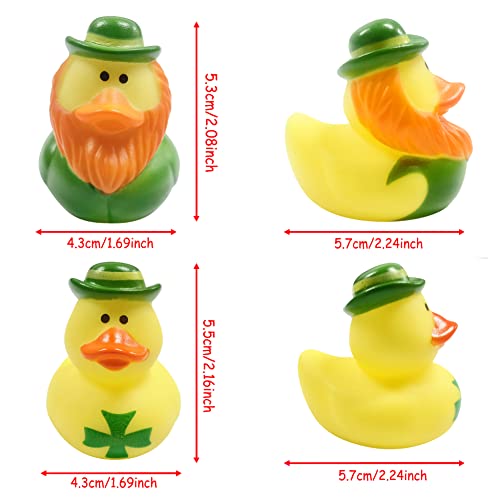 27 PCS St. Patrick's Day Rubber Ducks Baby Showers Accessories Mini 2.16" Duckies Bath Toys for Kids Girls Boys St. Patrick's Day Party Favors Gift Exchange (St. Patrick's) - Image 4