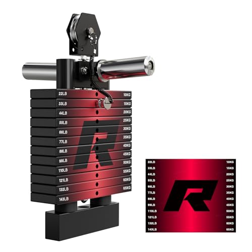 Image of RitFit M1 Pro Smith Machine Package, All-in-One Power Cage with Weight Stack Set, Includes LAT Pulldown & Cable Crossover System for Home Gym
