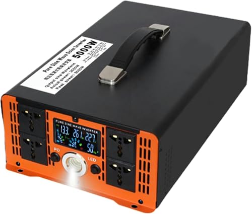 Inversor 2500W 12V 24V 48V a 240V CA onda sinusoidal pico 5000W solar fuera de red