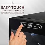 Schmecke 12 Bottle Compressor Wine Cooler Refrigerator w/Lock | Large Freestanding Wine Cellar | 41f-64f Digital Temperature Control Wine Fridge For Red, White, Champagne or Sparkling Wine - Black - Image 3