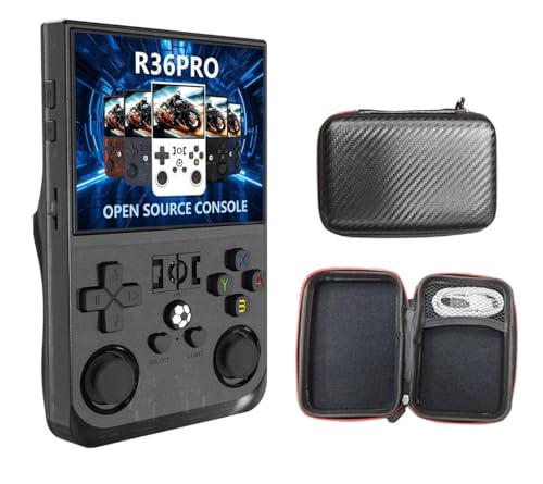 【Console di gioco portatile a doppio sistema】: doppio sistema open source, supporta emulatori portatili, con 4 tasti sinistro/destro sul retro della console, design pieghevole e con impugnatura ergonomica, migliore libertà delle dita.