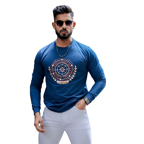 Image of Royaltail Men's Cotton Regular Fit Full Sleeves Pullover Printed Sweatshirts