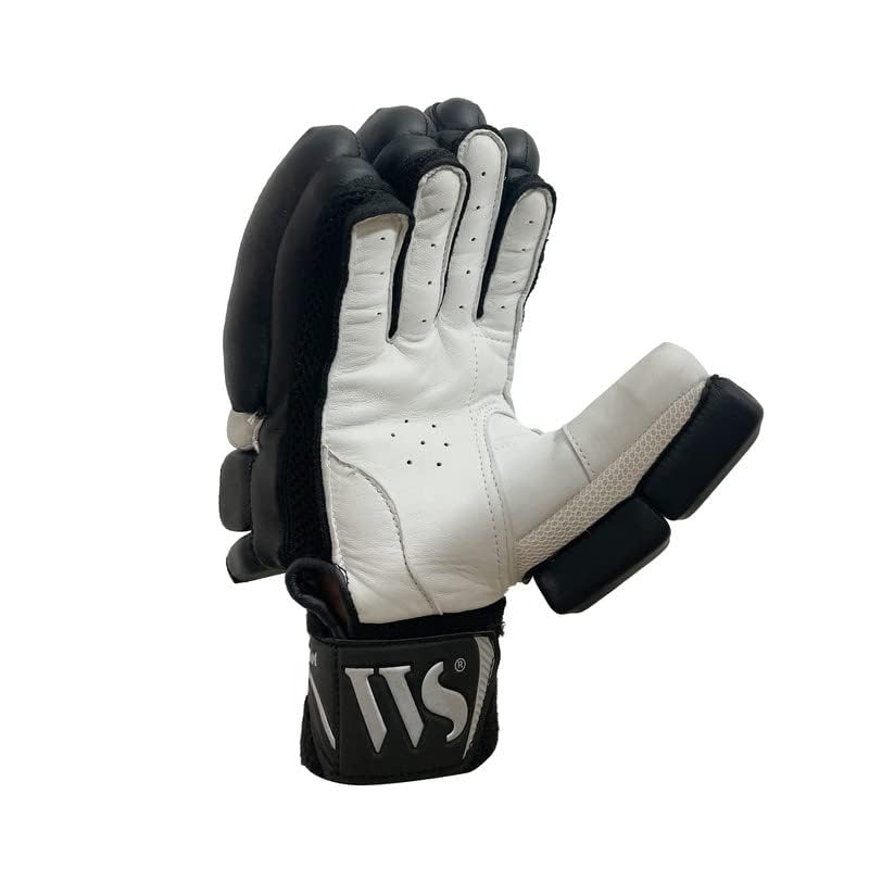 Image of Whitedot Citadel Cricket Batting Gloves||Suitable for Mens|Adult|Large Left Hand||Black