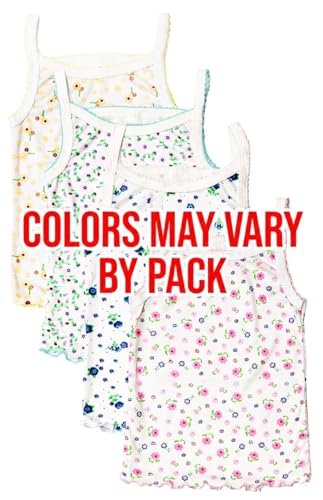 Image of B-One Kids Girls' Cotton Camisole Tank Top Undershirt (Multipack)
