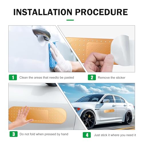 Image of 7-Piece Funny Car Bandaid Stickers, Waterproof Band Aid Decals with 2 Shapes, Cute Cartoon Bandage Decal, Universal Scratch Cover Bumper Stickers (Multicolor)