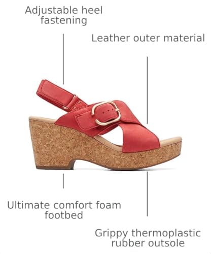 Image of Clarks Collection Women's Giselle Dove Wedge Sandal