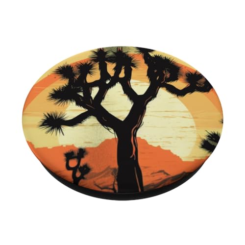 Joshua Tree National Park is California State Souvenir Gifts PopSockets Swappable PopGrip, Black - Image 2