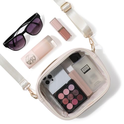 Image of TOBVZOO Clear Bag Stadium Approved, Crossbody Transparent Bag for Concerts Sports Events, Purses for Men & Women