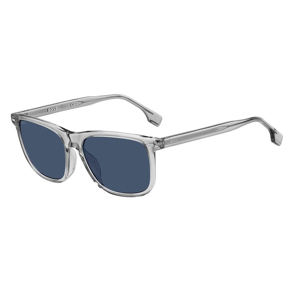 BOSS HUGO 1402/F/S, okulary, szare, 58 męskie, Szary, 58