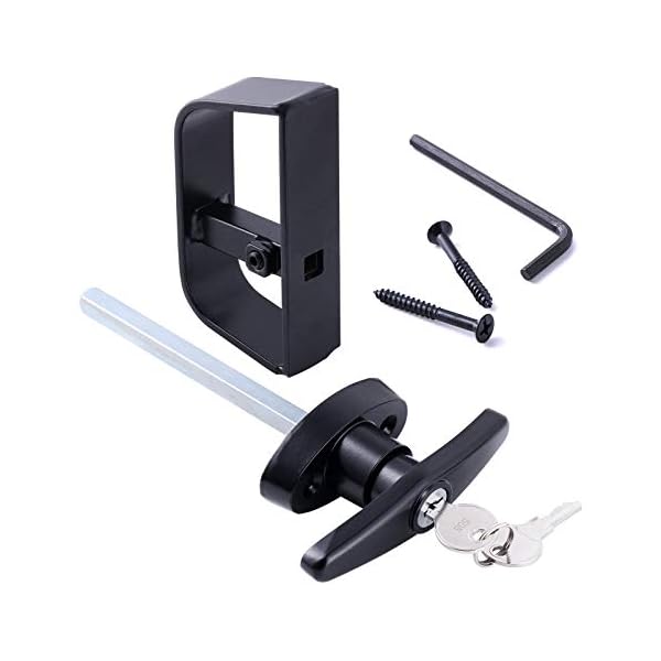 41/2″ THandle Lock Set, Shed Door Lock with 2 Keys, 41/2″ Stem for