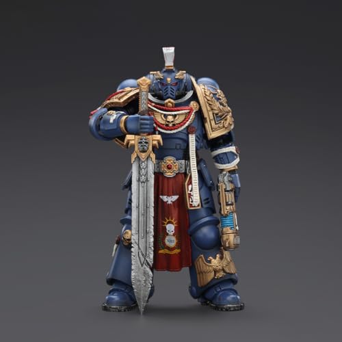JOYTOY Warhammer 40k 1:18 Action Figure, Ultramarines Relic Primus Armour with Plasma Pistol and Combat Blade, 4.8 in Collectible Soldier Action Figures