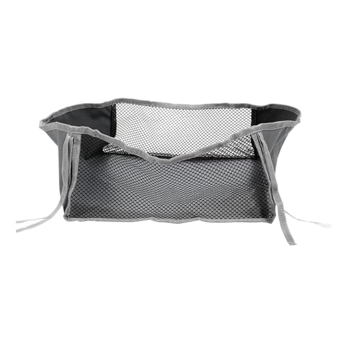 Bolsa para silla de ruedas debajo del asiento organizador plegable gris de poliéster