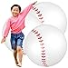 3 Pieces 26 Inch Inflatable Baseballs Large Inflatable Beach Ball Giant Inflatable Baseball Baseball Toys Bulk for Teens Adults Beach Game Outdoor Party Favor Sport Activity