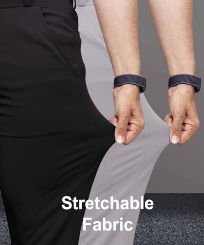 Image of Men's Slim Fit Lycra Formal Trousers Combo | Stretchable Smart Casual Pants for Office Wear | Mid-Rise Flat Front Stylish Chinos