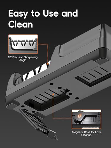TER Professional 3-Stage Electric Diamond Kitchen Knife Sharpener — view 8