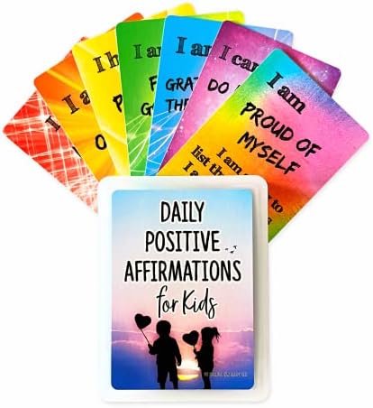 Daily Positive Affirmation Cards for Kids, Mindfulness Activities...