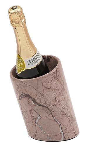 Radicaln Marinara - Enfriador de vino de mármol de 5 x 8.5 pulgadas, hecho a mano, mantiene las bebidas más frescas, soporte portátil para vino, el mejor soporte para utensilios y jarrón para mesa de
