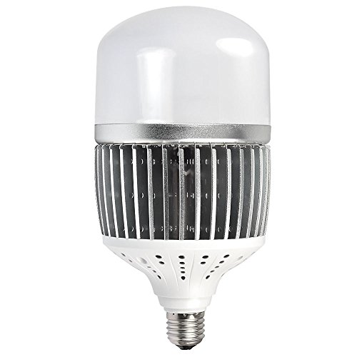 DASKOO CL-Q50W Hohen Lumen E27 50W = 400W LED Globus Lampe Aluminium-Fin + PC Abdeckung Kaltweiß 6500LM AC 85-265V Für Fabrik, Lager, Werkstatt, Garage, Garten, Supermarkt, Ausstellungshalle, Stadion Cover