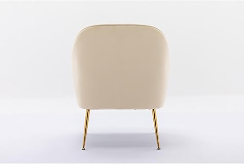 Miniatura 4 de Silla moderna de peluche de terciopelo, butacas para la Sala Modernas con marco de madera y patas de metal dorado, cómoda silla tapizada para sala