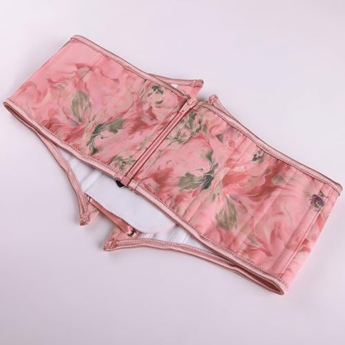 Image of Scarlet Darkness Corset Belt for Women Floral Lace Up Boned Underbust Corset Waist Belts