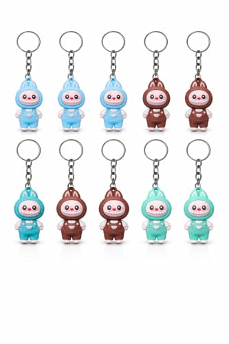 Image of Cartoon Character Keyrings Keychains for Kids Birthday Return Gifts for Boys /Girls (Set of 12)