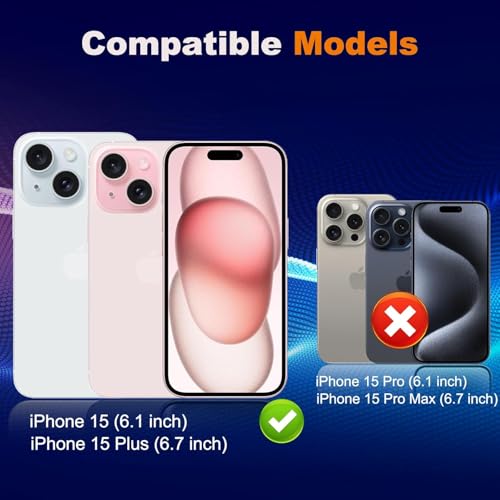 Image of Camera Lens Protector Compatible with iPhone 15 Plus (Pack of 3) | 9H Tempered Glass Camera Lens Guard | Scratch Resistant | HD Clear | Anti-Fingerprint | Easy Installation | Bubble Free