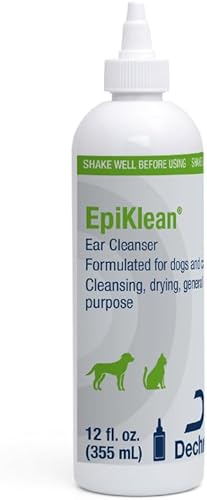 EpiKlean Limpiador de oídos para perros y gatos, 12 oz