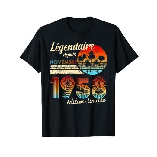 Cumpleaños Nacidos En Legendario Desde Regalo Noviembre 1958 Camiseta