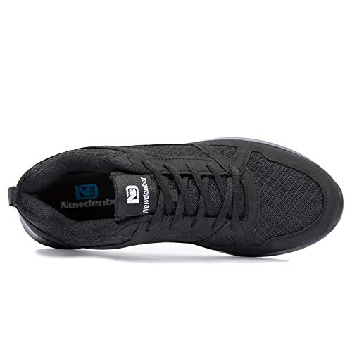Newdenber Men's Lightweight Sneakers Comfortable Athletic Walking Running Tennis Shoes (13 Us, Black/Black) #TOP5