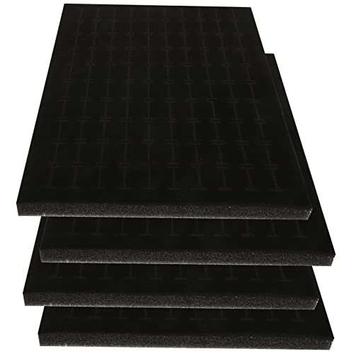 CIYODO Boîte à bagues 4 pièces Boîte de rangement Xin Vente au détail Bols Stand Hollder Tiroir Organisateur Anneaux Bijoux Montrant Pad Support Collecte Anneau Accessoires Porte-boucles d'oreilles