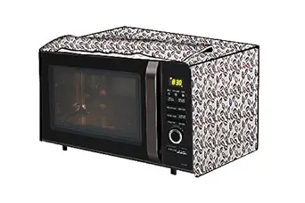 The Furnishing Tree PVC Waterproof Microwave Oven Cover compatible for 25 L Convection 25BCSDD1 Corals Pattern Grey