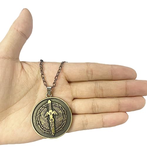 MEETCUTE Vintage Unisex Necklace,The Legend of Zelda Tears of the Kingdom Master's Sword Necklace Cosplay4