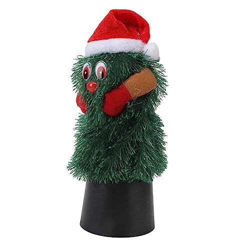 Árvore de Natal Giratória Musical para Entretenimento, Com Formato de Planta e Material de Algodão P