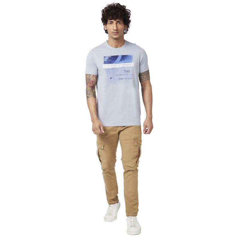 Image of Spykar Men's Solid Slim Fit T-Shirt