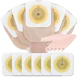 Vive 24 PCS Colostomy Bags (15 Bags, 6 Barriers & 3 Clamps) - Two Piece Drainable Ostomy Pouch for Colostomy, Ileostomy - Odor Resistant, Skin-Friendly Ostomy Supplies for Stoma Care (Clamp System)
