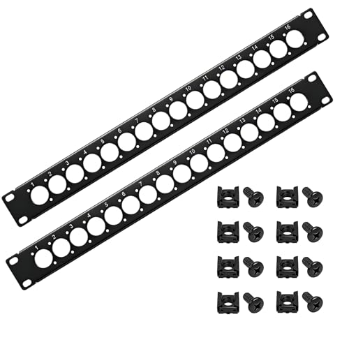 LIYVZ 1U 16-Port Steel Panel