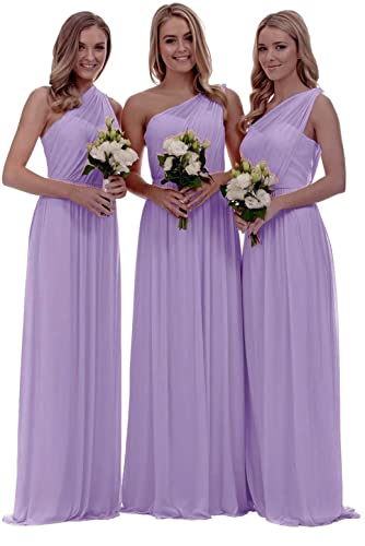 Sincemeet Damen Eine Schulter Chiffon Abendkleider Festlich Hochzeit...