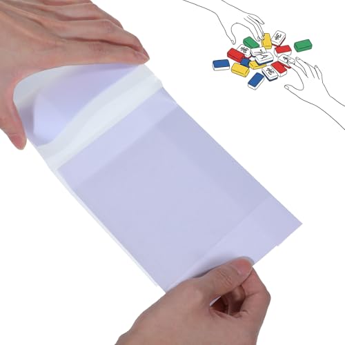 5 protectores transparentes para cartas Mahjong tamaño grande miniatura 7