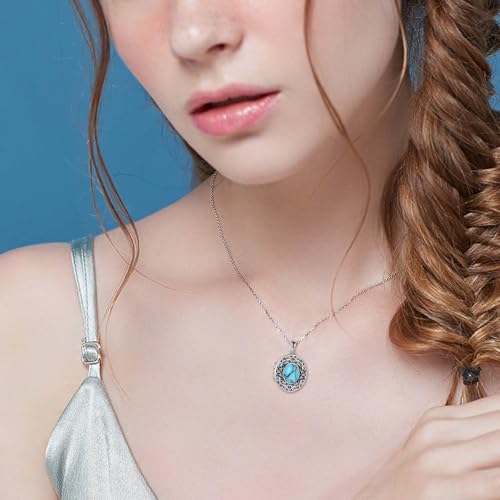 TIGER RIDER Sterling Silver Photo Locket Necklace That Holds Pictures Oval Shaped Photo Jewelry for Mother Daughter Wife3