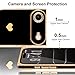 Urarssa for iPhone Air Case Rectangle for Women Girls Cute Love Heart Pattern Luxury Plating Gold Shockproof Raised Full Camera Lens Protection Cover Phone Case for iPhone 17 Air, Black