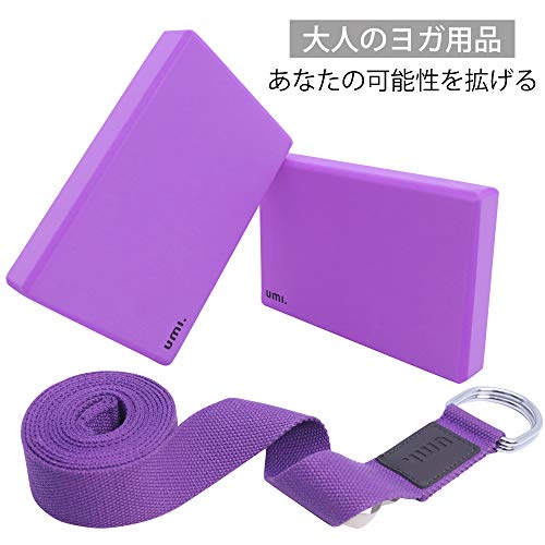[Amazonブランド] Umi.(ウミ) ヨガブロック 2個セット 上品