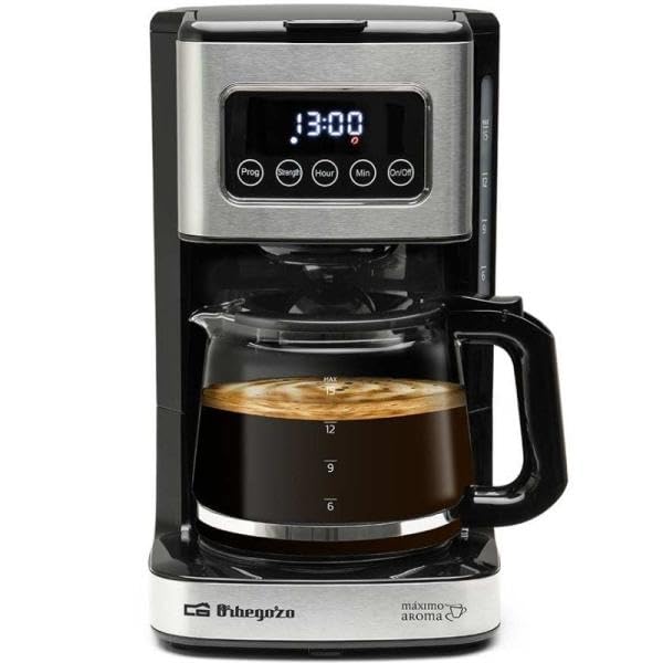 Orbegozo Cafetera de Goteo CG 6015-15 Tazas- Negra