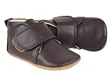 Beginners Brown Krabbelschuhe Pompom ungefüttert Schuhgröße 19